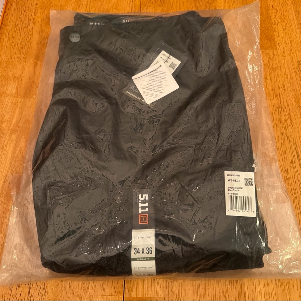 5.11 Tactical Stryke Pants w/Flex-Tac in Black regular fit size 34x36